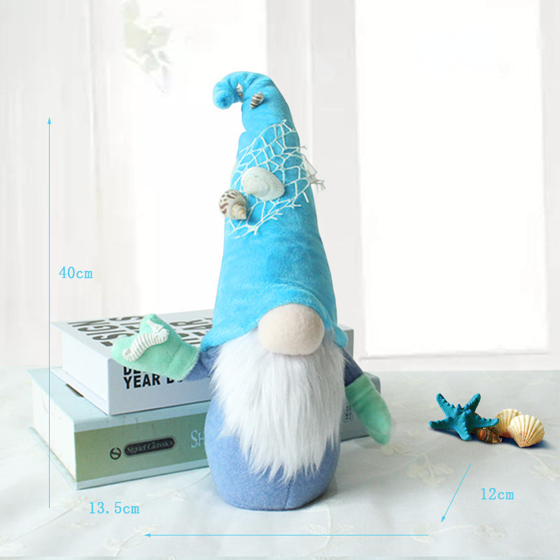 Blue Green Ocean Gnomes For Summer Deco and Gifts