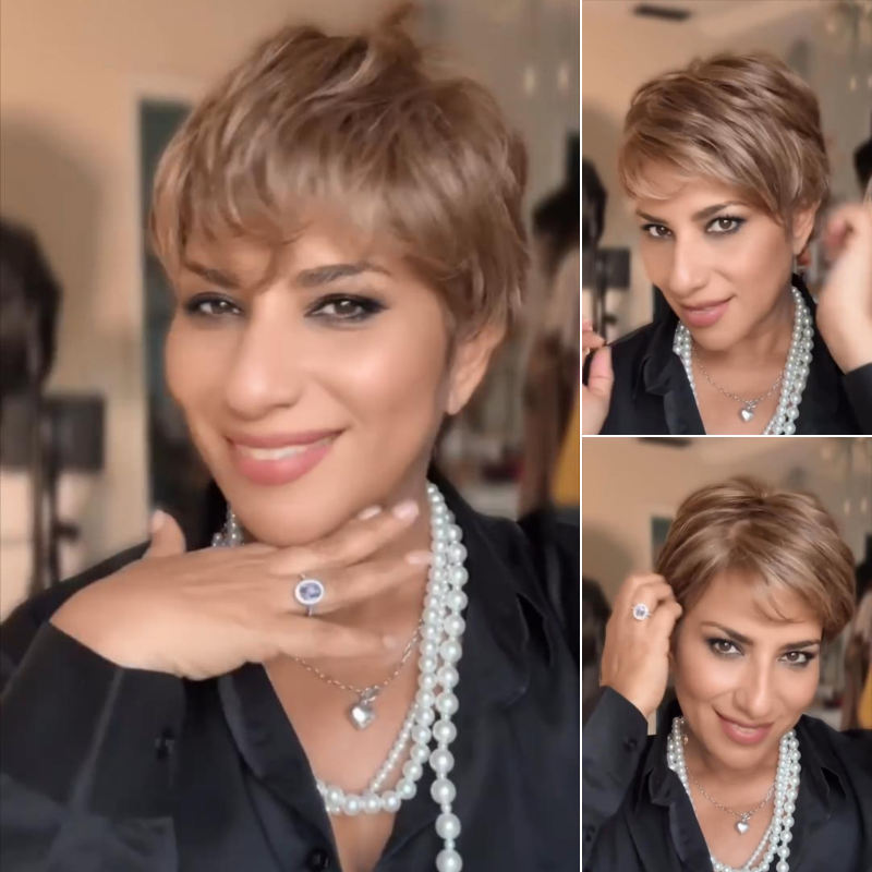 Light Brown Short Hair Wig