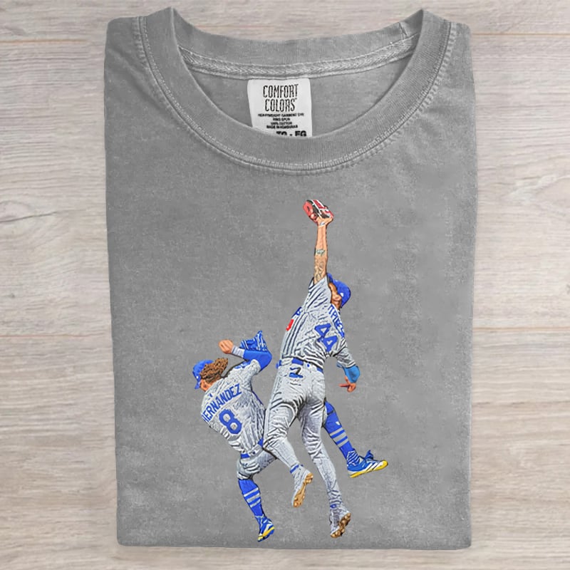 Retro Baseball Art Printed Tee
