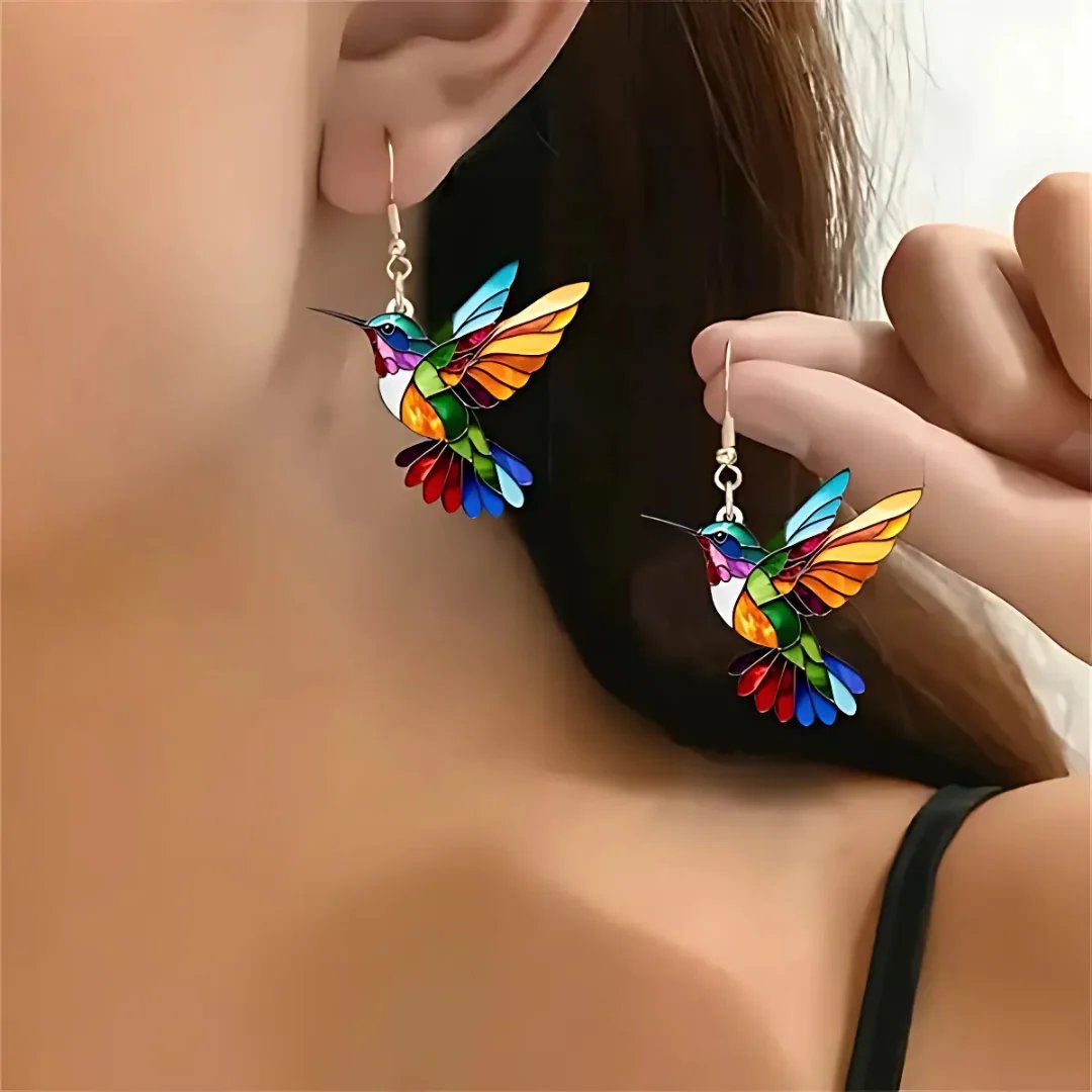 ✨💥Colorful Hummingbird Necklace-👩‍❤️‍👩ELEGANT HUMMINGBIRD NECKLACE🐦
