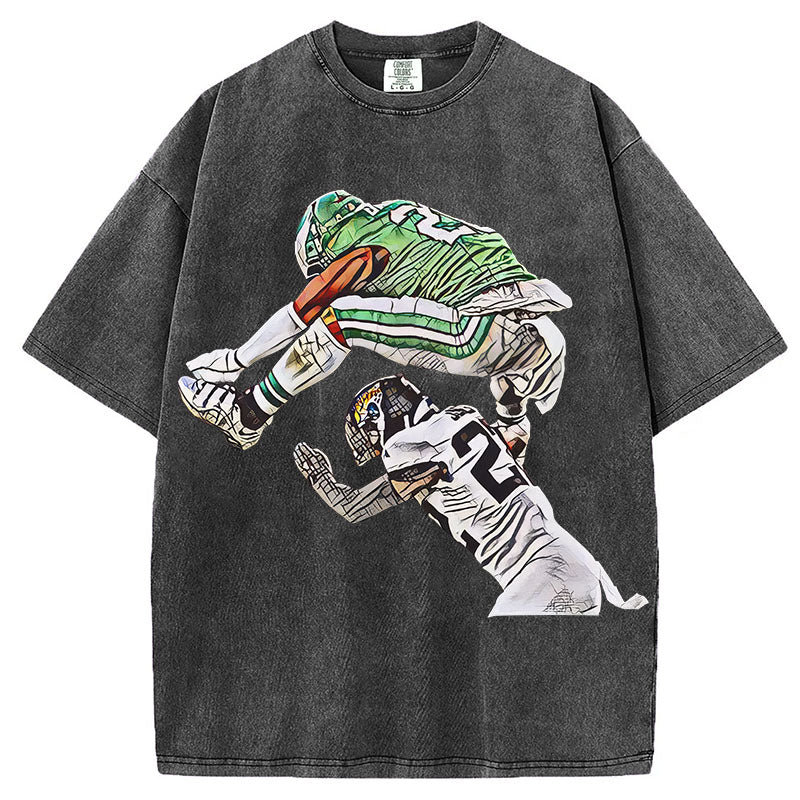 Saquon Barkley Hurdle Backwards Jump T-shirt/Sweatshirt