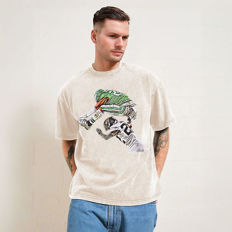 Saquon Barkley Hurdle Backwards Jump T-shirt/Sweatshirt