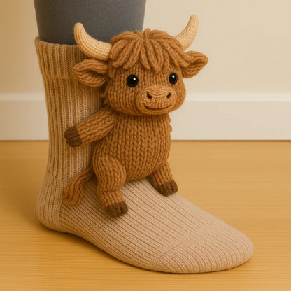 🎁Cosy 3D Knit Animal Socks, Cute & Comfy for You or a Lovely Gift 💝