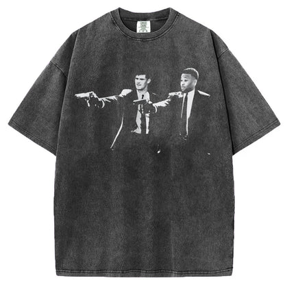 Daniel Jones & Saquon Barkley Pulp Fiction Style T Shirt