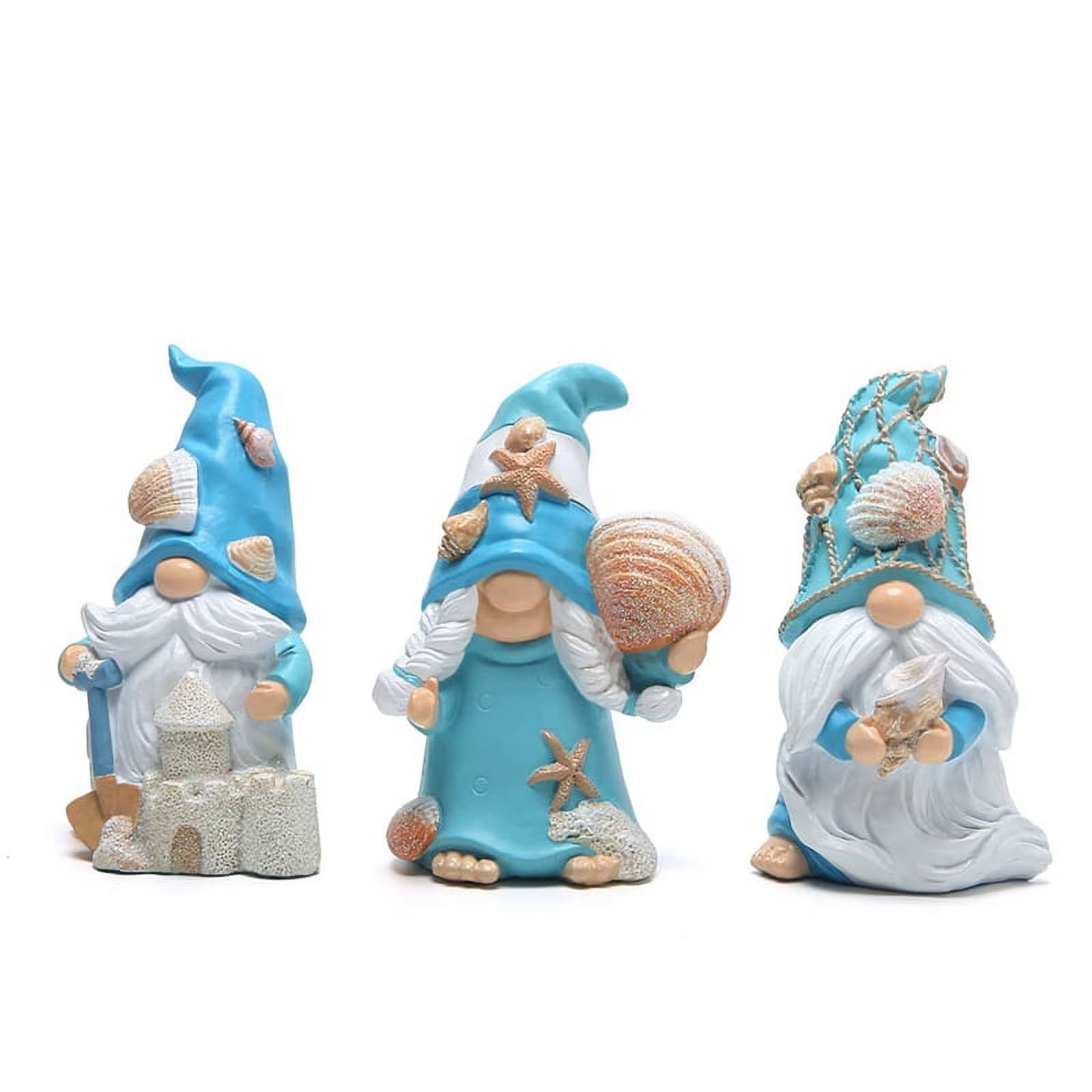 Gnomes Set - 3PCS Sea Star Shell Decor