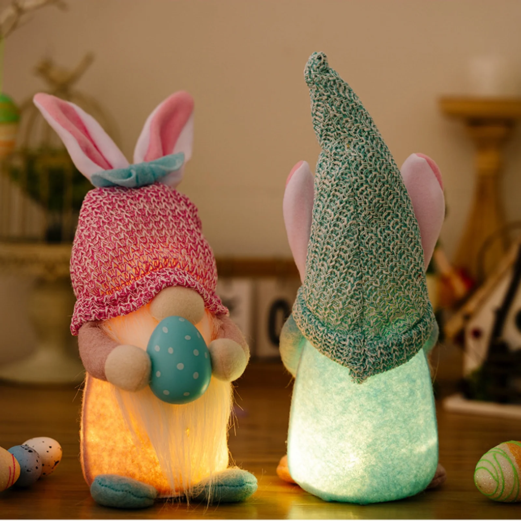 Easter LED Light up Bunny Gnomes