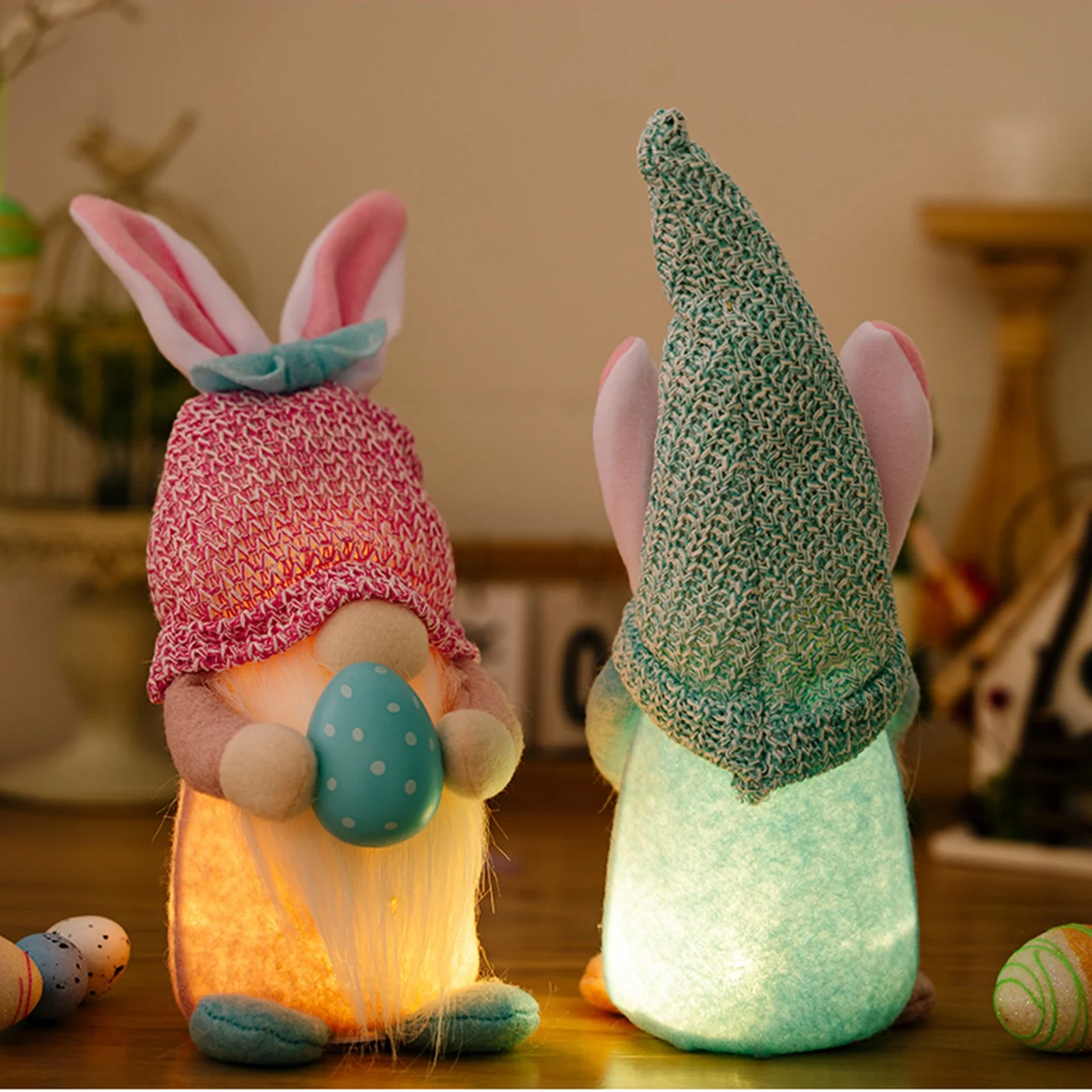 Easter LED Light up Bunny Gnomes