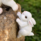 2Pcs Rabbit Garden Statue Animal Figurines