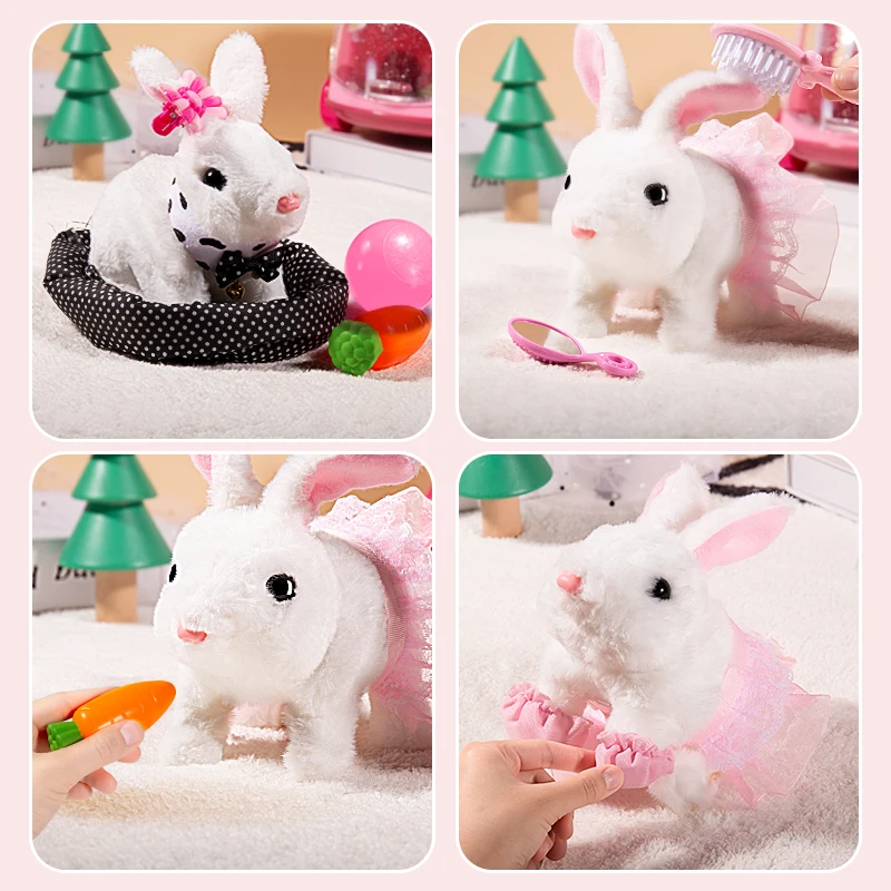 Children Plush Cute Rabbit Kids Electronic Pet
