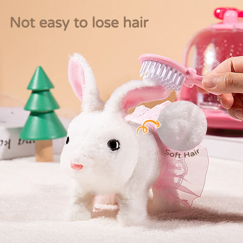 Children Plush Cute Rabbit Kids Electronic Pet