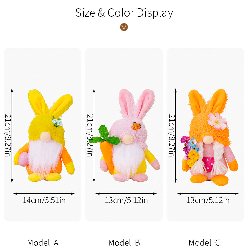 Easter Gnome Plush Elf Decorations