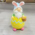 Colorful Eggshell Gnome Bunny Easter Decorations