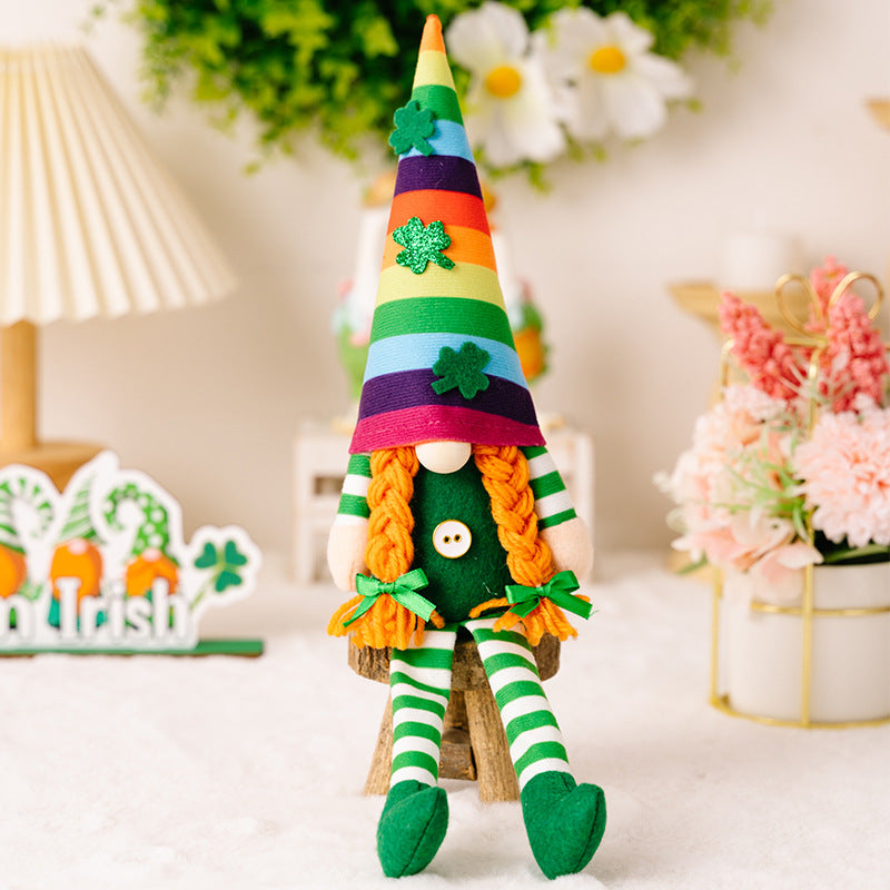 St Patrick's Day Gnomes Plush Decoration