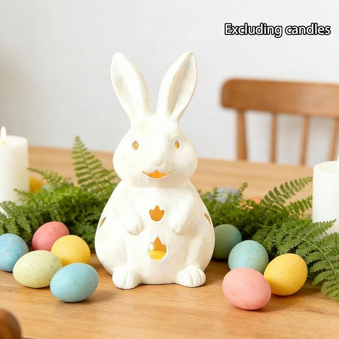 Easter Bunny Candle Holder Home Decoration Ornament