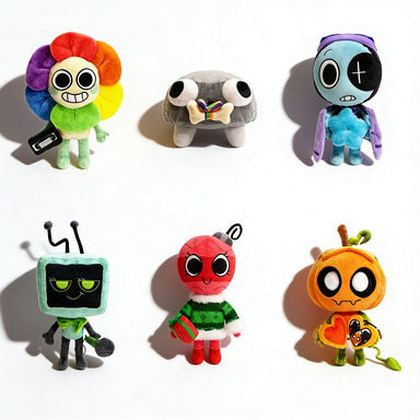 Set of 6 DANDY'S WORLD Plushies Large 35cm Goob Tisha Vee Poppy Scrap