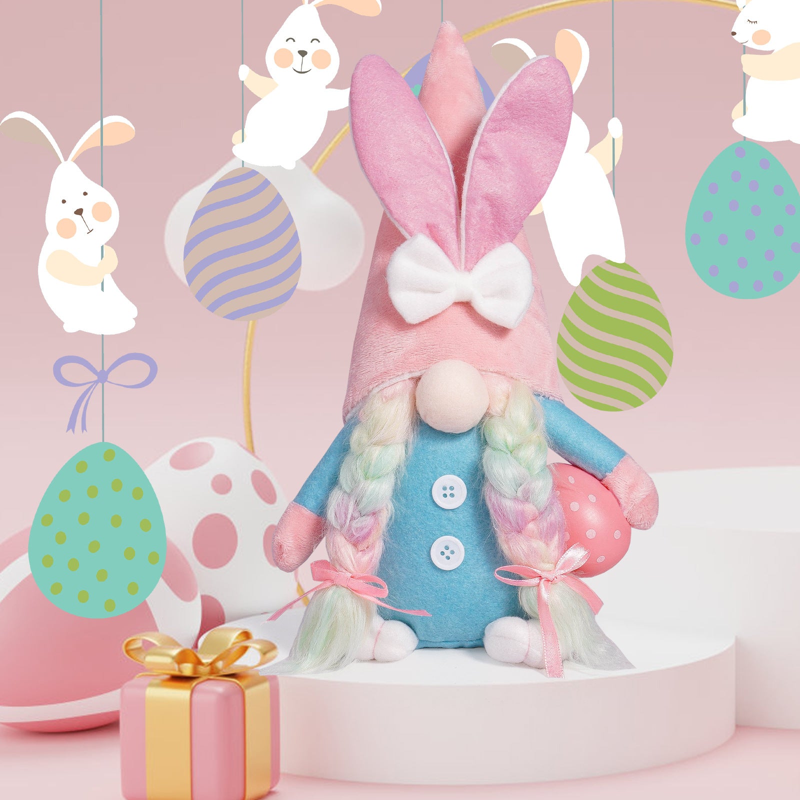 Easter Gnomes Decorations 2 PCS Plush