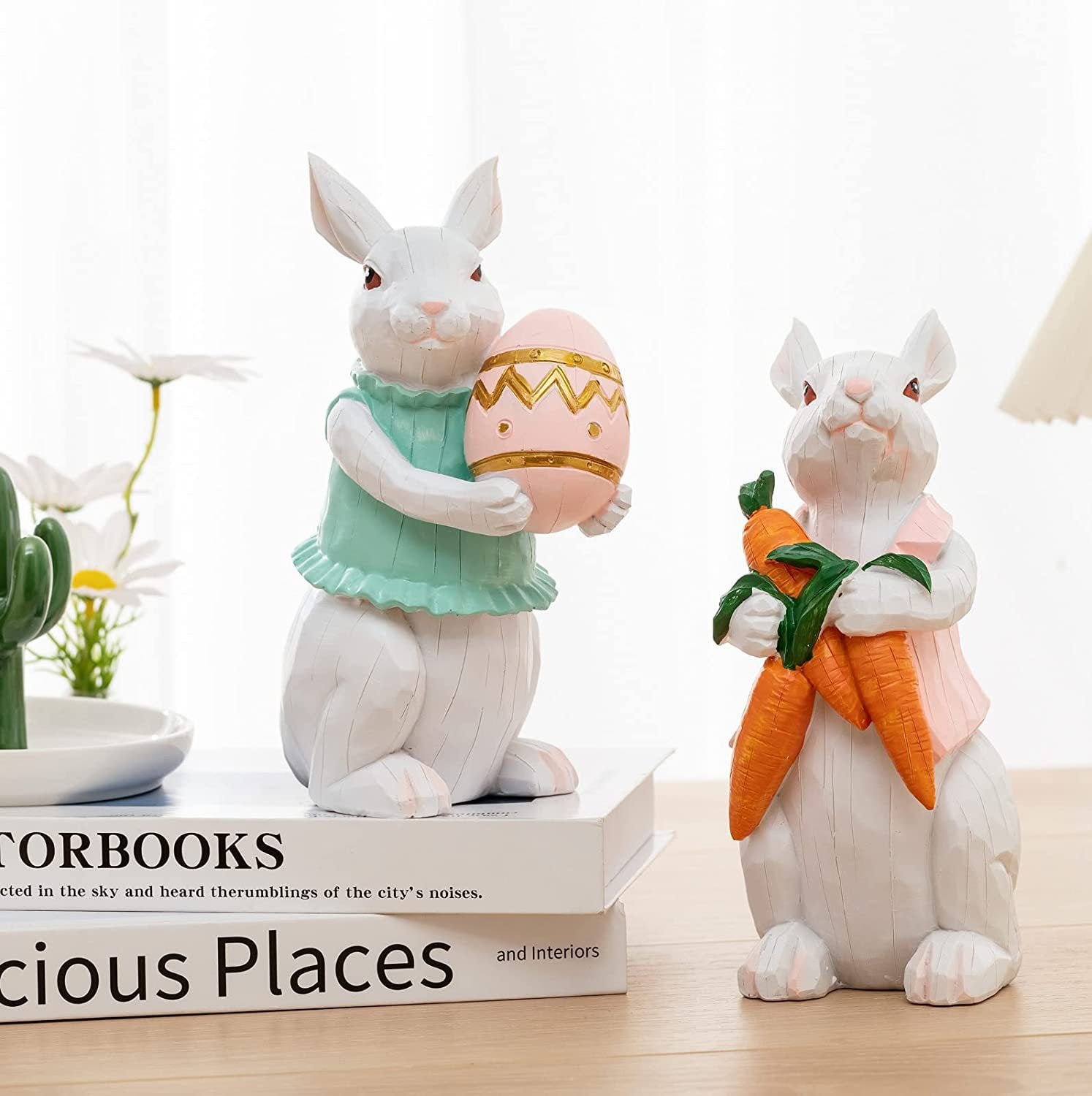 Adorable Resin Easter Bunny Decorations