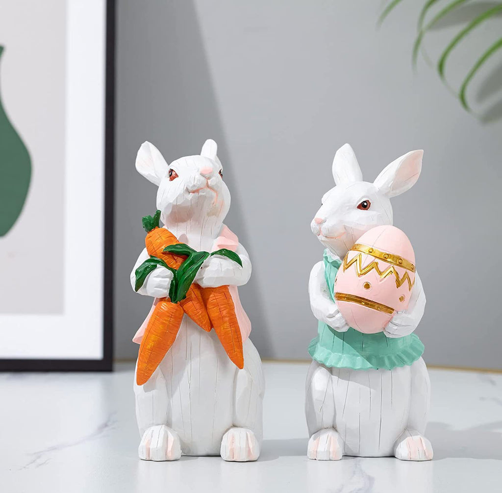 Adorable Resin Easter Bunny Decorations