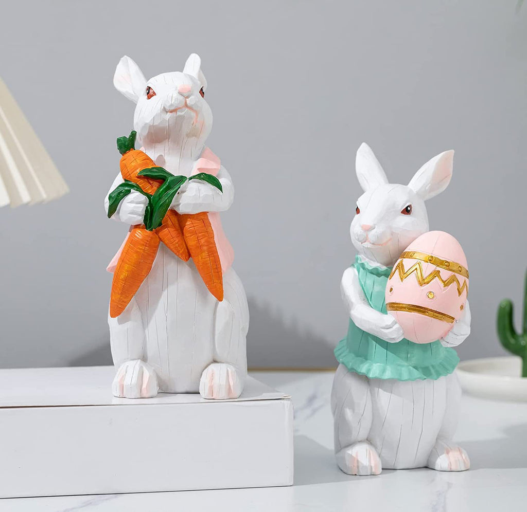 Adorable Resin Easter Bunny Decorations