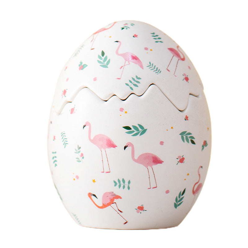 Easter Flamingo Egg Storage Jar