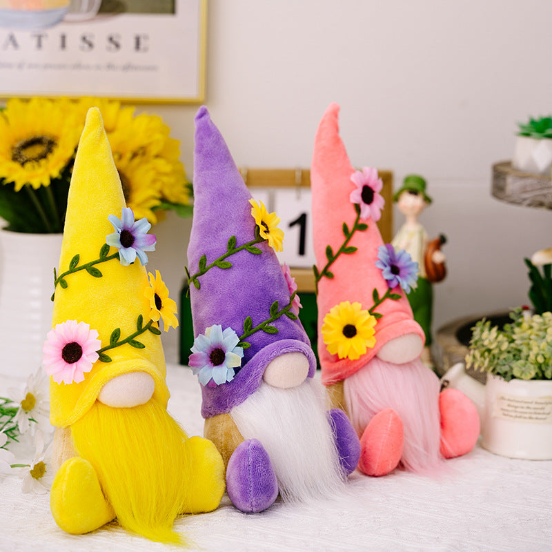Flower vine bright color gnomes