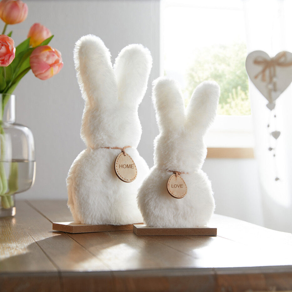 Decorative figures "Fluffy Bunnies", 2 pieces