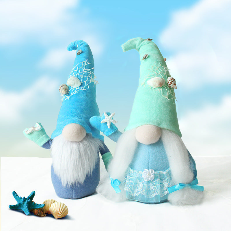 Blue Green Ocean Gnomes For Summer Deco and Gifts