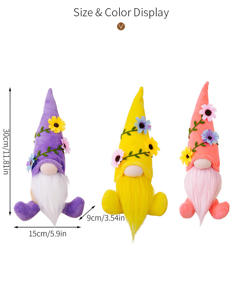 Flower vine bright color gnomes