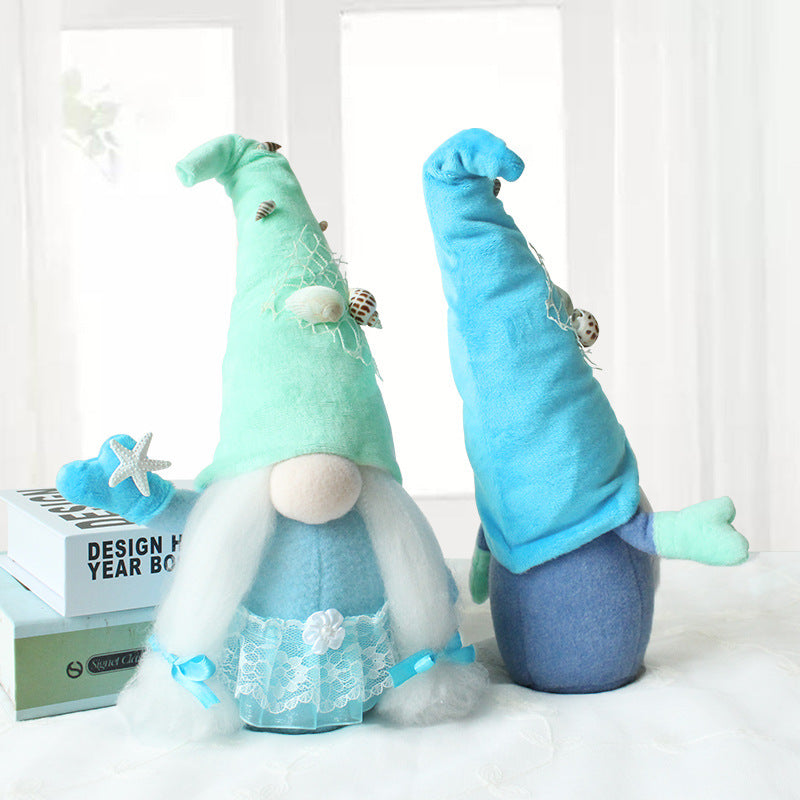 Blue Green Ocean Gnomes For Summer Deco and Gifts