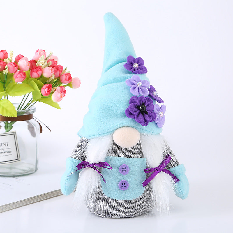 Purple Flower Hat Gnomes
