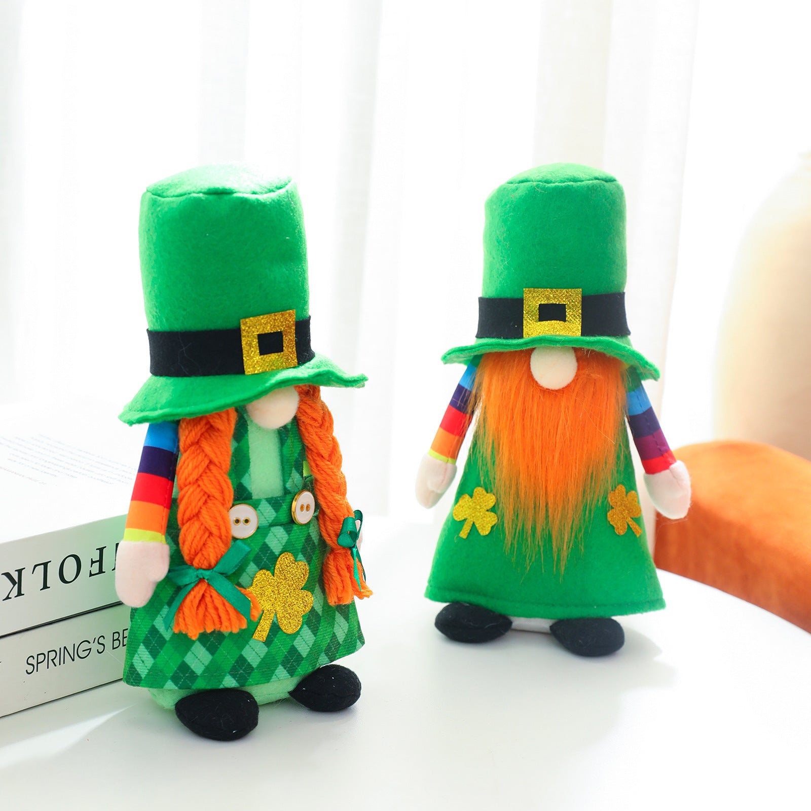 St Patrick's Day Gnomes Plush Decoration