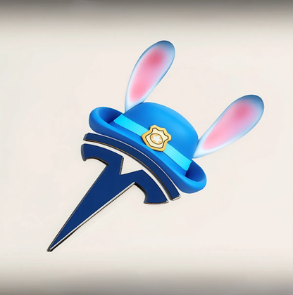 (💝Buy one get one free💝)Reusable car logo Christmas hat stickers!