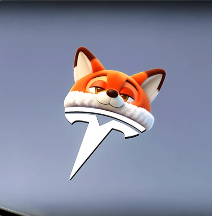 (💝Buy one get one free💝)Reusable car logo Christmas hat stickers!