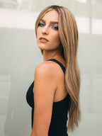 Glamour and More | Remy Human Hair Lace Front Wig (Hand-Tied)