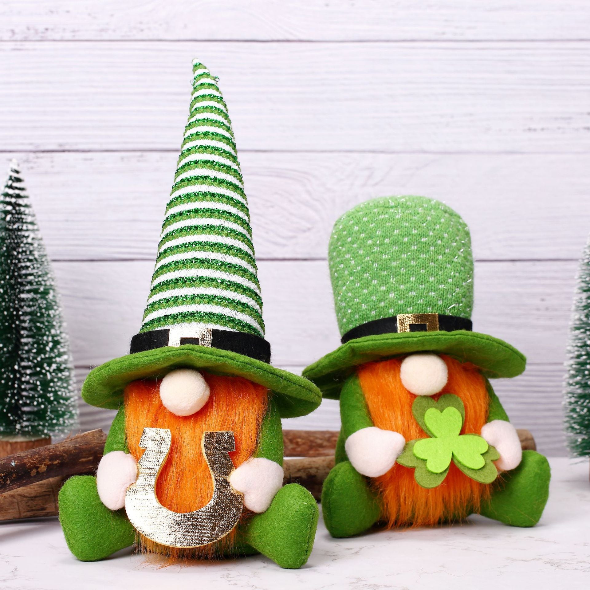 St.Patricks Day Decorations Gnome Plush