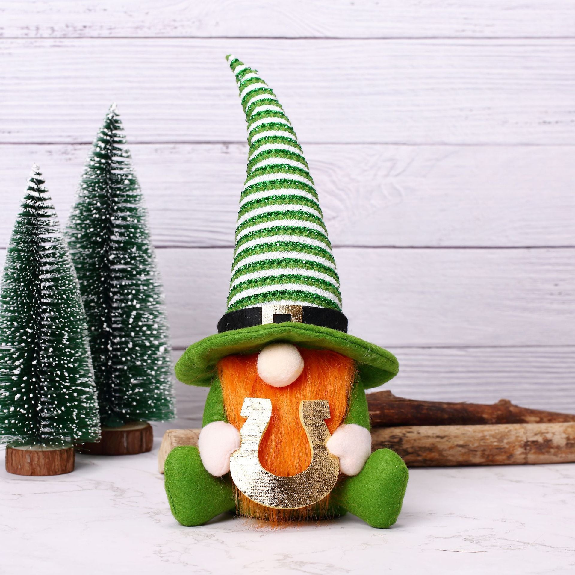 St.Patricks Day Decorations Gnome Plush