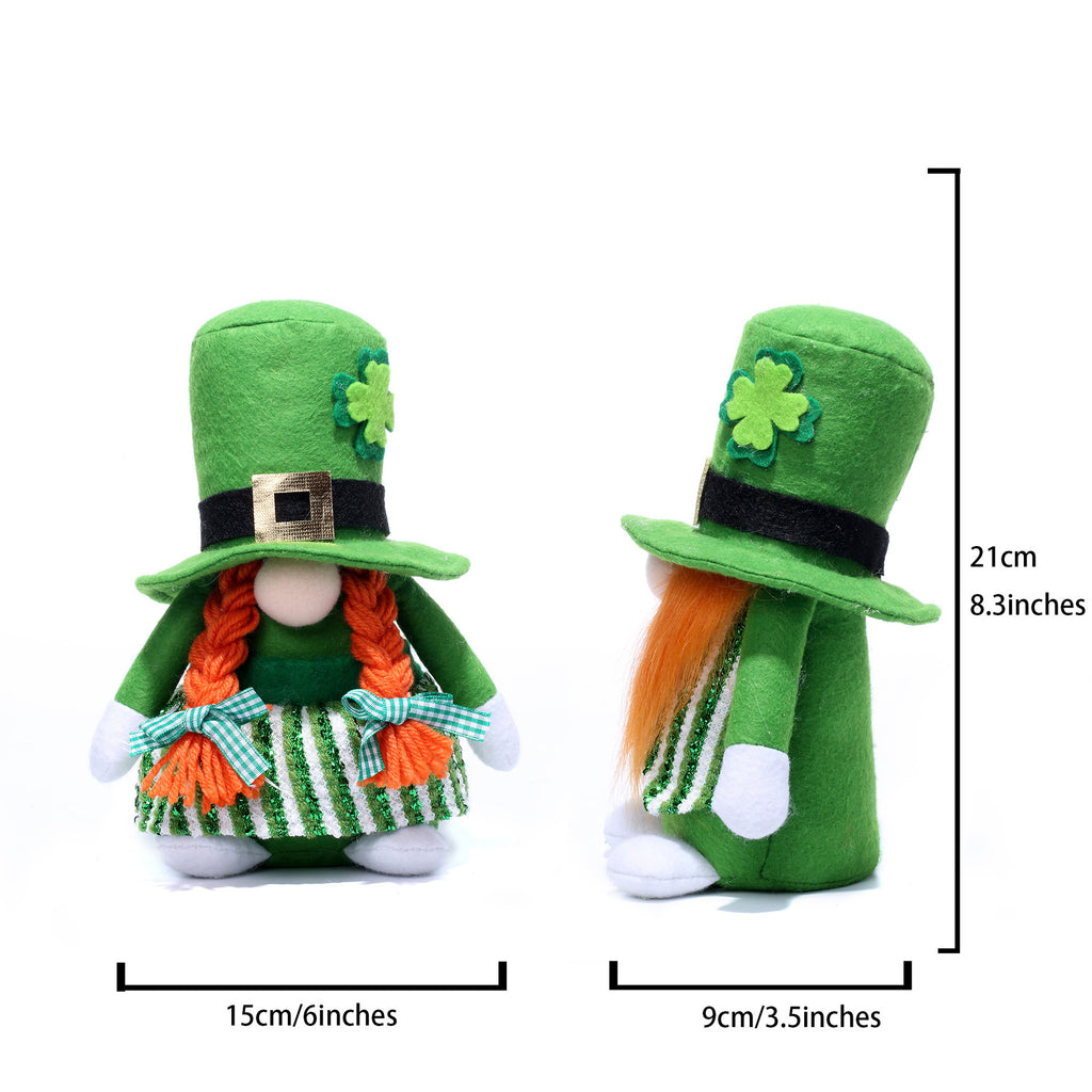 St Patrick's Day Gnomes Plush Decorations