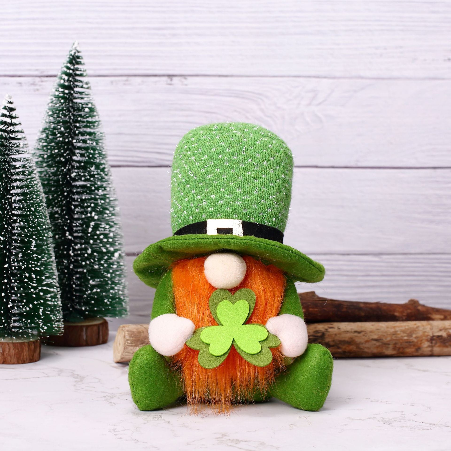 St.Patricks Day Decorations Gnome Plush