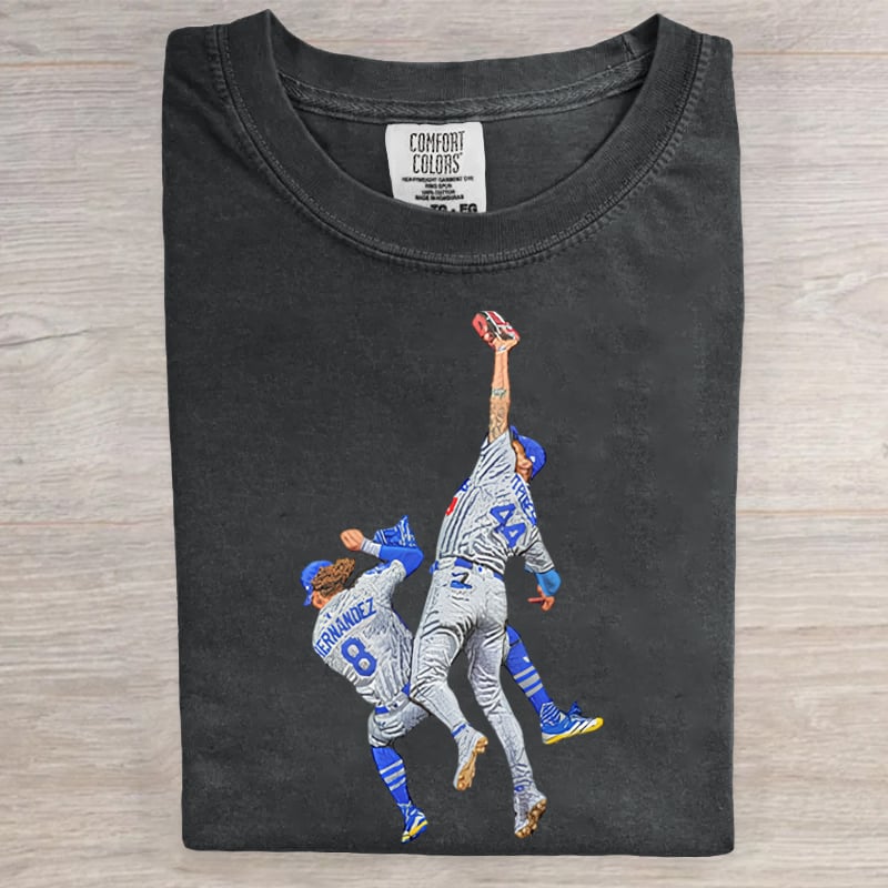 Retro Baseball Art Printed Tee