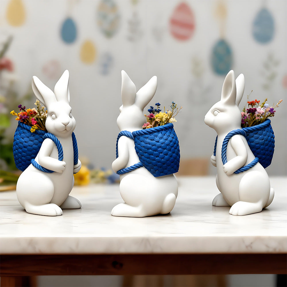 3D Easter Bunny Candle Mold Cute Rabbit Shaped Silicone Mold