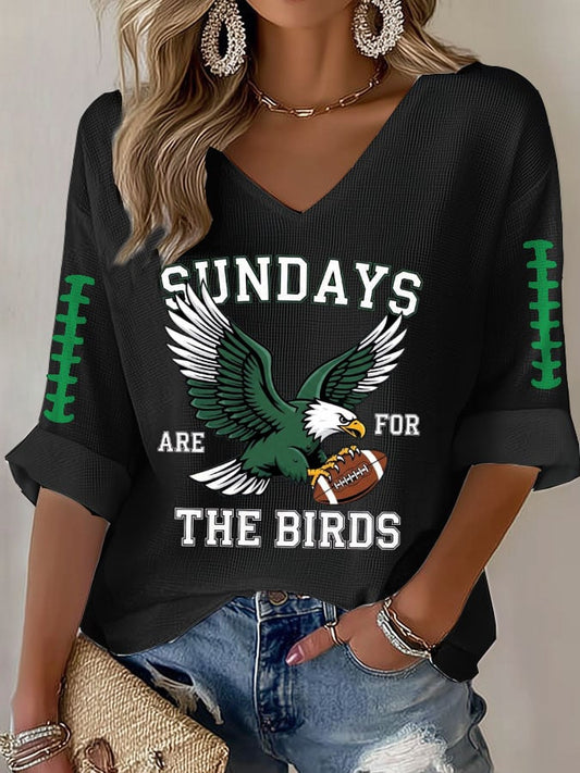 Women's Football Casual Printed Short-Sleeve T-Shirt