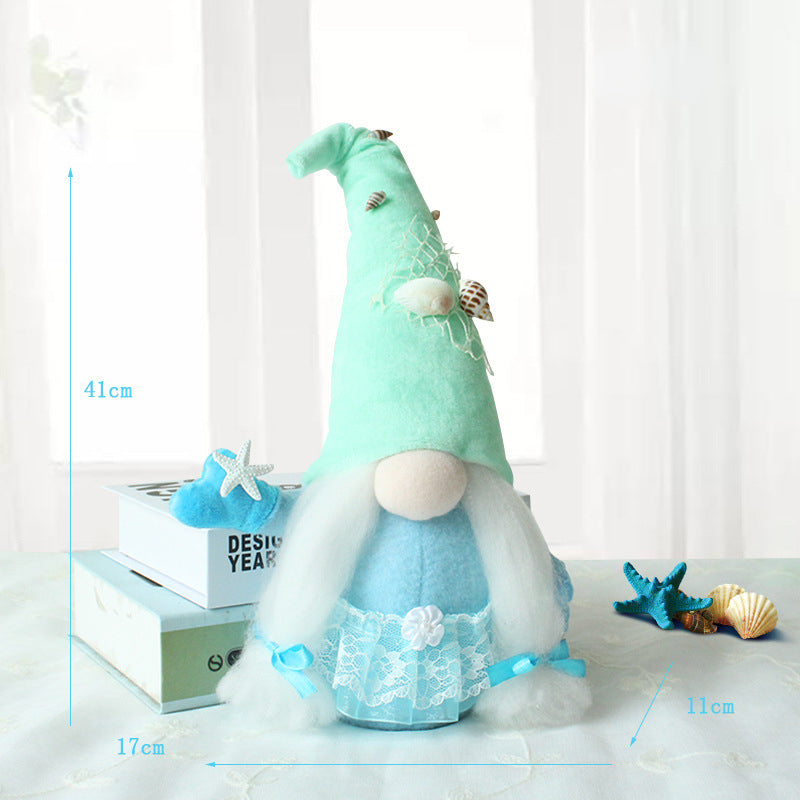 Blue Green Ocean Gnomes For Summer Deco and Gifts