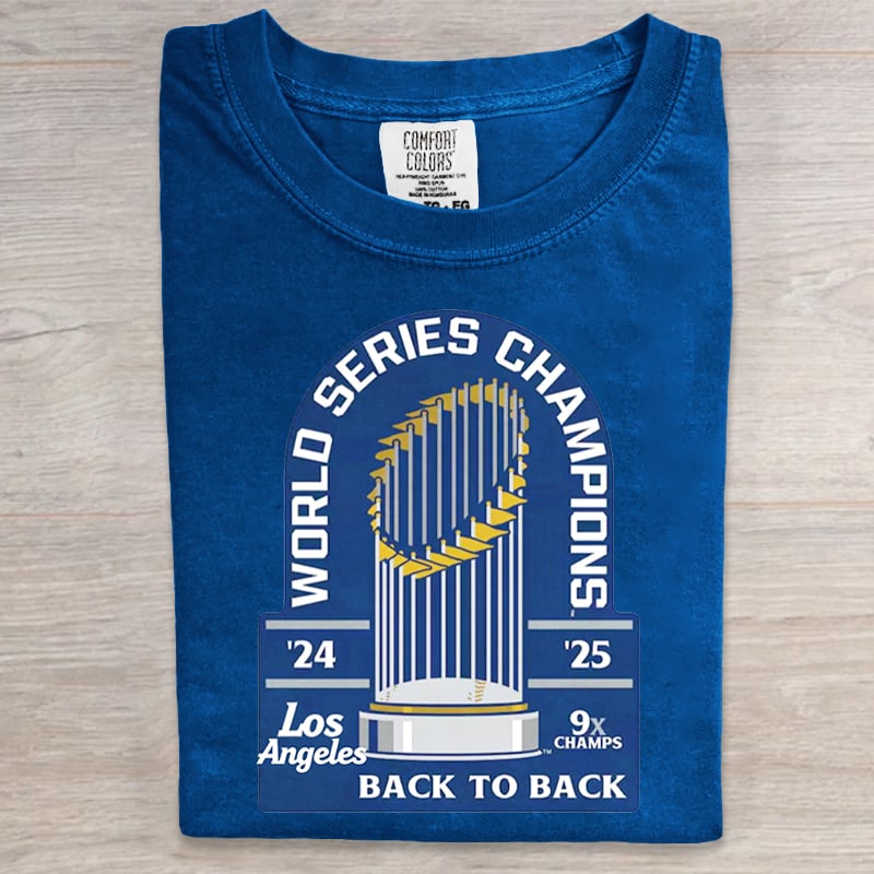 LA World Series Champions Women's Printed T-shirt