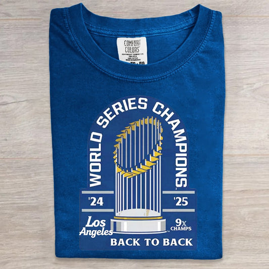 LA World Series Champions Women's Printed T-shirt