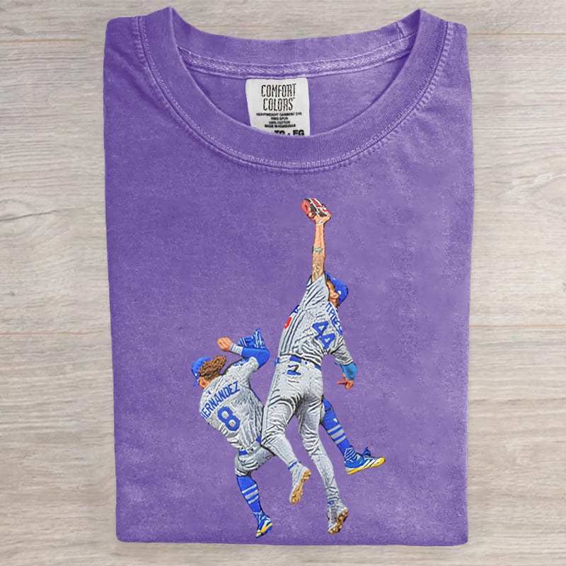 Retro Baseball Art Printed Tee