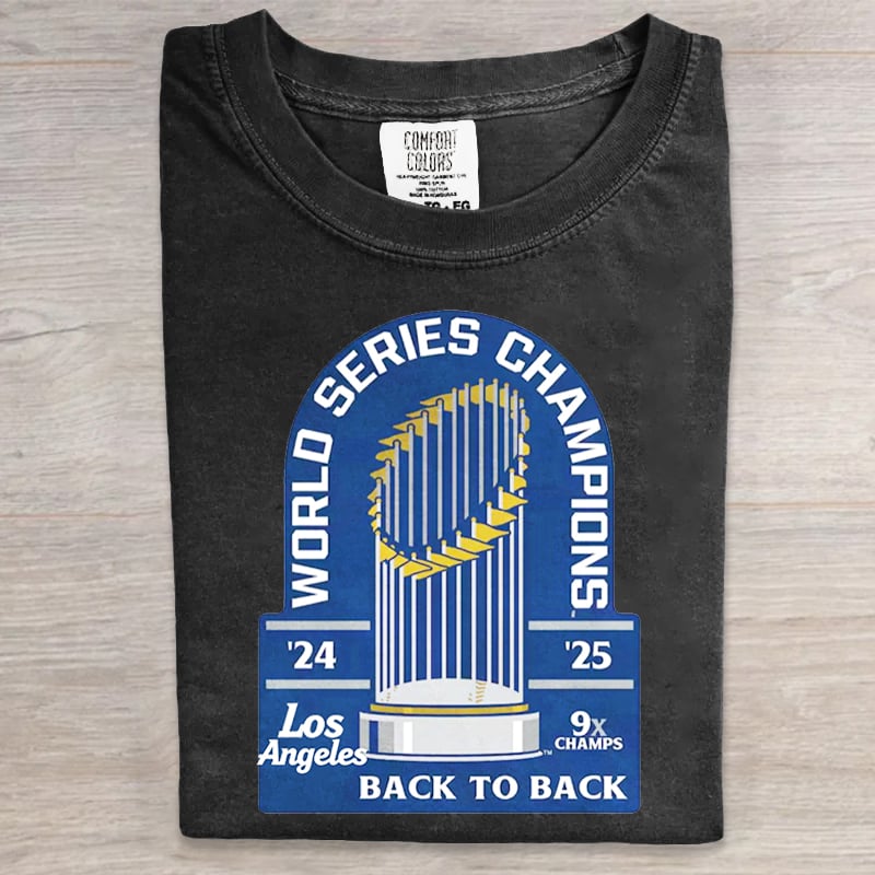 LA World Series Champions Women's Printed T-shirt