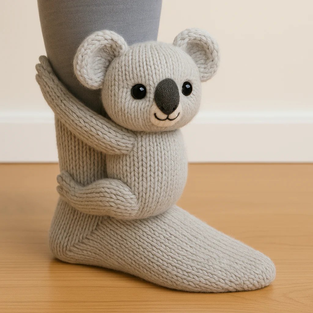 🎁Cosy 3D Knit Animal Socks, Cute & Comfy for You or a Lovely Gift 💝