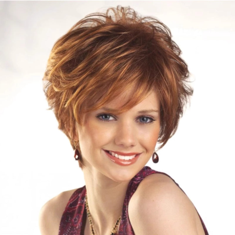 Fluffy Natural Brown Wig