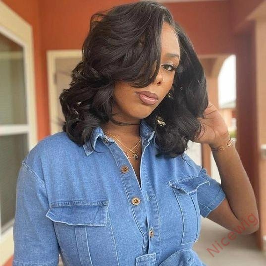 Hot Sale Glueless Short Bob Body Wave Wig For Women