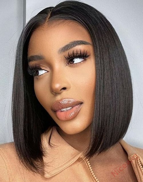 Glueless Brazilian Straight Hai Bob Wigs Lady Wig